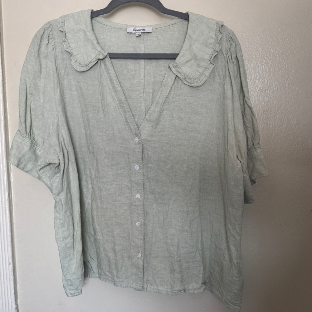 Madewell Linen Blend Blouse